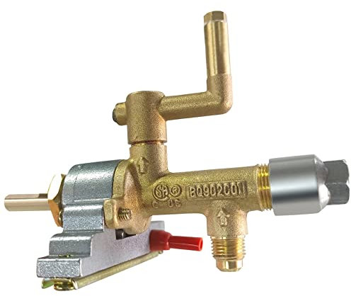 Cfty Heizungsteile Outdoor Propan Gas-Terrasse-Heizgerät Reparatur Ersatzteile Gassteuerungsventil mit Ellenbogenöffnung-Adapter mit Piezo-Zündung