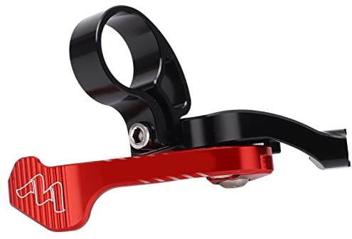 Fahrradzubehör, Fahrrad-Hebesitz Pipeline-Controller Verschleißfeste Fahrrad-Sattelstütze Dropper Remote-Hebel Fahrrad-Teleskop-Sattelstützen-Schalter(Schwarz Rot) Fahrräder