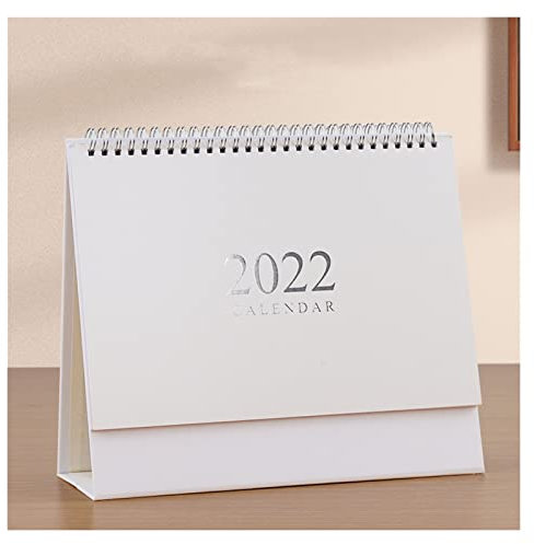JKXWX Tischkalender 2022 Schreibtischkalender Einfache Desktop Dekoration Kraftpapierarbeit Kalender Nette Büro Stehender Flip Kalender Schreibtisch Kalender (Color : 3)