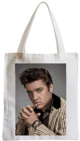 Elvis Presley Shopping-Tasche, Vintage 4, weiß, Einheitsgröße