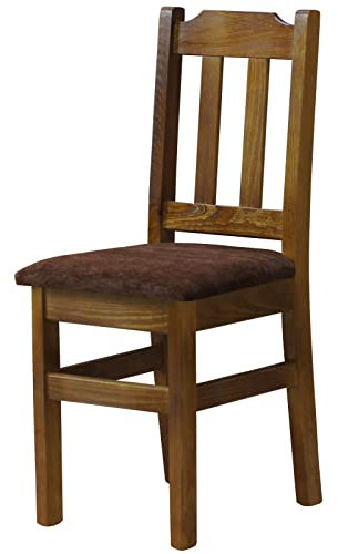 k koma Stuhl Polsterstuhl Eiche Farbe MASSIV Holz-NEU restaurantstuhl MASSIVHOLZ (BRAUN)