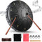 Steel Tongue Drum, 6 Zoll 11 Noten Zungentrommel Scheibentrommel Steel Pan Töne Schlaginstrument Handpan Instrument Drum mit Tragetasche, Musikbuch, Schlägel, Fingerpicks Meditation Klangheilung