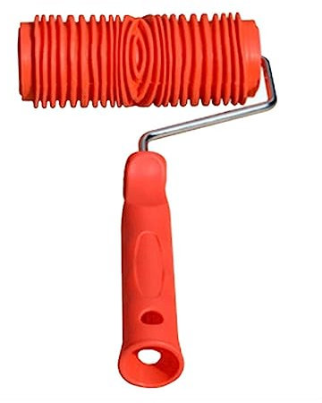 NYMFEA yaoqijie Wood Pattern Roller Paint Brush With Handle Rubber Wood Graining Knurling Tool lasting