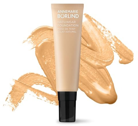 ANNEMARIE BÖRLIND Naturwear Foundation Hazel (30 ml) - Defined Face Contours, Fresh Glow, Natural, Even Skin Complexion, For a Radiant Complexion - Vegan