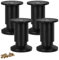 TCHOSUZ 5 inch / 12cm Metal Furniture Legs, Pack of 4 Modern Aluminum Alloy Tapered Replacement Feet for Home DIY Projects Couch Sofa Cabinet Nightstand TV Stand Black
