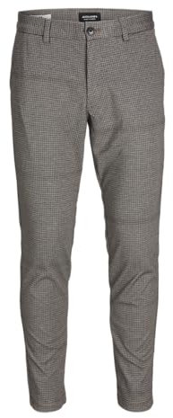 JACK & JONES Jpstmarco Jjcooper Structure Chino Sn Pantalon, Crockery/Detail:Houndstooth, 29W x 30L Homme
