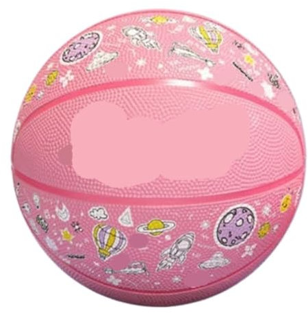 Palla Da Basket Pallone Da Basket In Gomma Da Esterno Con Elevata Elasticità E Resistenza All'usura, Dedicato All'allenamento Di Gioco Basket Palla (Color : Pink, Size : A)