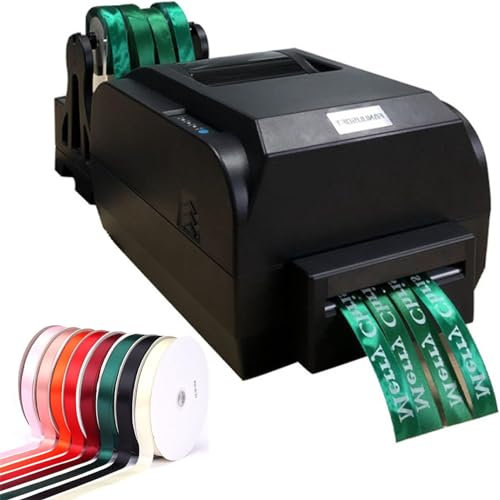 Satinband-Druckmaschine, 4-Reihiger Digitaler Banddrucker, Banddruckermaschine, 12–20 Mm Breite, 150 Mm/S, Automatischer Bandcodierer FüR Produktdatum, Ziffern, Chinesischer Und Englischer Druck