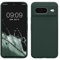 kwmobile Carcasa Compatible con Google Pixel 8 Funda - Case TPU y Silicona antigolpes - Apto Carga inalámbrica - Verde Musgo
