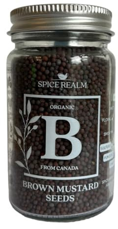 Premium Brown Mustard Seeds - Savory Spice for Culinary Delights | Gluten-Free - 80g
