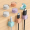Magnetic Cable Clips, Adjustable Cord Holder Management, Adhesive Wire Keeper Organizer for Home Office Desk Phone PC Car Wall Desktop Nightstand Appliance (8-Pack Crystal Multicolor)