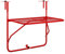 HETFTJN Camping Tisch Klein Balkontisch Klein Campingtisch Klein Loungetisch Outdoor - Balkontisch Rot 60x40 cm Stahl für Innenhof Outdoor Garten Balkon