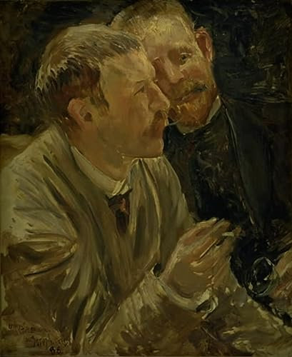 IPLUPJDY Bilder Moderne Kunst Gemälde WandgemäLde Porträt der Maler Bruno Liljefors und Alf Wallander von Ernst son Leinwand Malerei Poster für Wanddekoration 60x90cm
