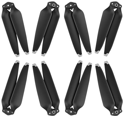 Hengrongshen Mavic 3 Propeller, 8 Pcs Drohne Mavic 3 Pro Propeller mit Push-Typ-Schnellverschluss-Design, 9453F Propeller für Mavic 3/3 Pro/Mavic 3 Classic/Mavic 3 Cine Drohnenersatz (Silber)