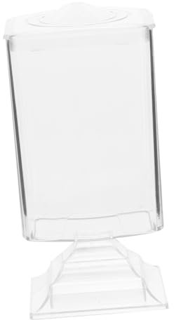 BELLIFFY Nail Polish Storage Box Makeup Pad Holder Cotton Rounds Organizer Desktop Organizer Box Dustproof Bottom for Bathroom Vanity