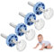 4 Stück Babytor Schrauben,Druck Schrauben,M10X90mm Druckschrauben,Gewindespindelstangen,Klemmschraube,Baby Tor Screw Gitter For Children's Gate,Treppengitter,Kindergitter,Babygitter,Türschutzgitter