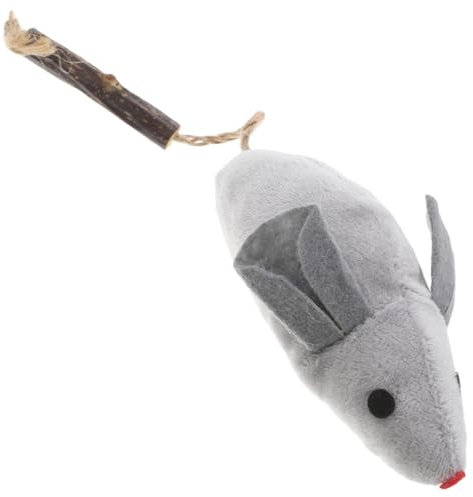 Mipcase Simulation Mouse Toy for Kitten Supplies Cat Playing Toy Catnip Interactive Mouse for Pet Exercise