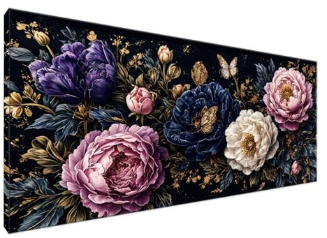 Flor Pintar por Numeros Adultos, Pintura por Numeros Adultos Planta Manualidades Adultos XXL 70x140cm DIY Pintar por Numeros para Principiantes, Regalos para Mujer, Hombre, Decoracion Salon Y2-754