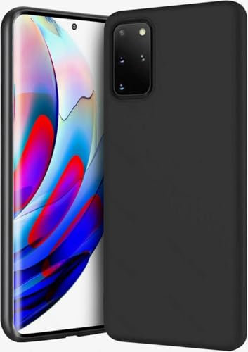 Eiselen Hülle für Samsung Galaxy S20 Plus 5G, Schwarz Ultra Dünn Soft Silikon TPU Schutzhülle, Kratzfest, rutschfest & Stoßsicher Handyhülle