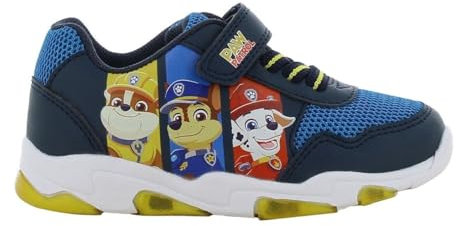 Leomil Paw Patrol Blinkschuhe Schuhe Jungen 25, Ideal for Schule und Freizeit, Blau