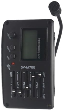 Professioneller Akustikgitarren-Tonabnehmer-Verstärker-Equalizer mit Tuning und Mikrofon Tonabnehmer bei Akustikgitarren austauschen