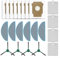 Sileduove Kit de accesorios para aspiradora Roomba 105 Robot con 4 cepillos laterales, 4 filtros, 6 paños de fregona, 8 bolsas de polvo