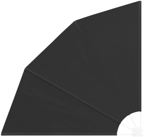 vidaXL Balkon Sichtschutz 140 x 140 cm Polyester Schwarz