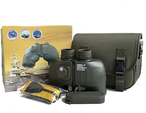 10x50 Militär Marine Fernglas + integriertem beleuchteten 360° Kompass, Military, Marine, Jäger