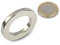 magnets4you Ringmagnet Ø 40,0 x 25,0 x 5,0 mm Magnetring aus N42 Nickel - diametral, Neodym Supermagnet Powermagnet Haftmagnet