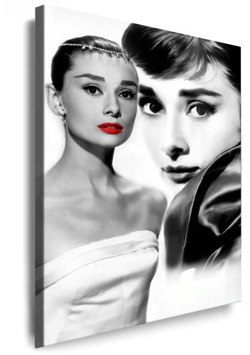 Kunstdruck Audrey Hepburn Bild 100x70cm k. Poster Leinwandbild fertig auf Keilrahmen/Leinwandbilder, Wandbilder, Poster, Pop Art Gemälde, Kunst - Deko Bilder