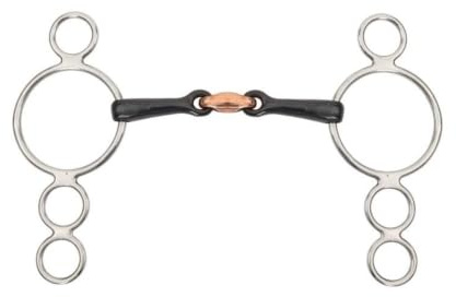 Shires Equestrian - 3 Ring Dutch Gag With Lozenge - S/steel - Size: 5
