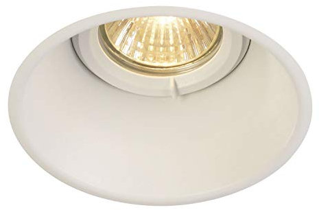 SLV LED Einbaustrahler HORN-O, rund, IP21 | Dimmbare Decken-Lampe zur Beleuchtung innen | LED Spot, Fluter, Deckenstrahler, Deckenleuchte, Einbau-Leuchte | 1-flammig, GU10 QPAR51