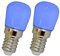 2x E14 LED Lampe 1,5 Watt blau/Blaulicht für den Kühlschränke/Lampen uvm. - E14/SES Leuchtmittel Kühlschrank Birne Glühbirne Ersatz