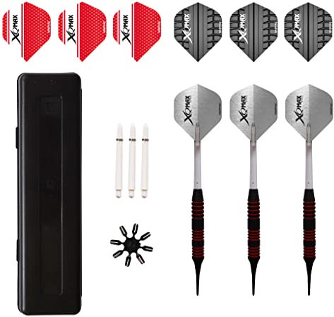 XQMAX Gummierte Soft Dart Set, 27tlg., 18g