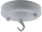 Art Deco Emporium Vintage Period Styled Complete Metal Ceiling Rose with Chain Hook (Fully Earthed) in Gloss White Finish