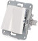 Interruptor Doble Panasonic Karre 10A 250V/Bastidor Metálico con Garras/Tecla Blanca | Greenice