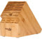 Shenzhen Knives 20 Slot Universal Knife Block: X-Large Bamboo Wood Knife Block Without Knives - Countertop Butcher Block Knife Holder and Organizer with Wide Slots for Easy Kitchen Knife Storage