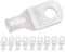 SELTERM 6 AWG (16 mm²) - 1/4 (M6) ⌀ Hole (Wide) UL Marine Grade Wire Lugs, Battery Cable Ends, Tinned Copper Eyelets, Tubular Ring Terminal Connectors [B22] - 10 Pack