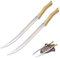 Sword Fort handgefertigtes Anime-Cosplay-Schwerter, scharfe Messer, das Elfen-Doppelschwert im Hobbit-Film, Edelstahlklinge, Orcrist, Westernschwert