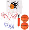 CYFIE Mini Panier de Basket-Ball pour Bébé avec Ventouse inférieure,Panier de Basket Mural Enfant Ensemble de Panier de Basket avec 3 Basket-Ball et 1 Pompe à Air, Jouet de Bain, à la Maison