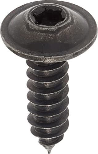 Vis à Tôle Tête Ronde Large RLX Torx en Sachet, 4.8mm x 16mm, NFE 25-655, Zinc Noir, Lot de 20
