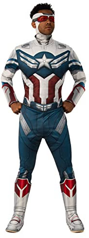 Rubies Herren Marvel The Falcon and The Winter Soldier Captain America Deluxe Kostüm, wie abgebildet, XL