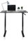 hjh OFFICE 802115 Schreibtisch höhenverstellbar 120x60 cm Stand CR Schwarz Computertisch manuell verstellbar