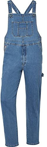 Jan Vanderstorm Herren Latzhose Kearon | Robuste Jeans-hose für Männer, große Größen L–7XL, mit vielen Taschen, elastischen Träger- und Bund-Einsätzen