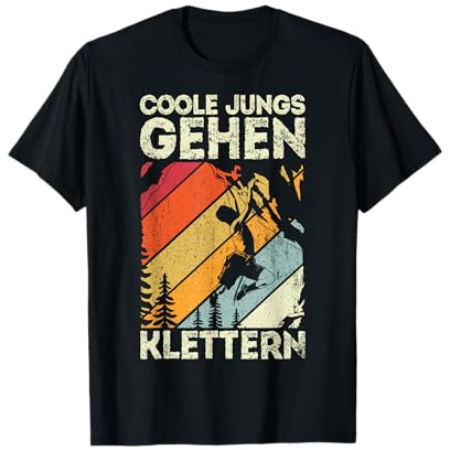 Coole Jungs gehen Klettern - Kletterer Geschenk Jungen T-Shirt