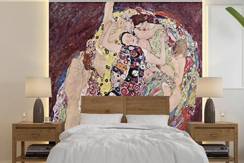 MuchoWow Papier peint La Vierge - Gustav Klimt Papier peint photo 300x300 cm Papier peint imprimé