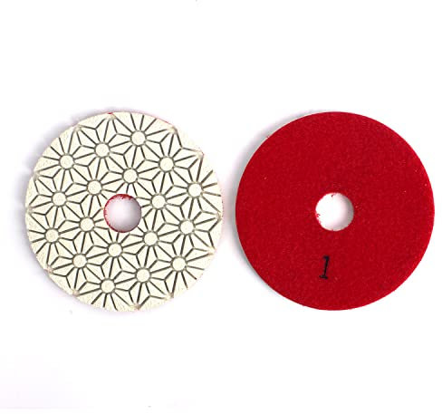 HOMESOM 100mm Diamant 1 Schritte Politur Pad Flexible Nass Verwenden Premium Diamant Granit Polieren Werkzeug Marmor Beton Schleifen