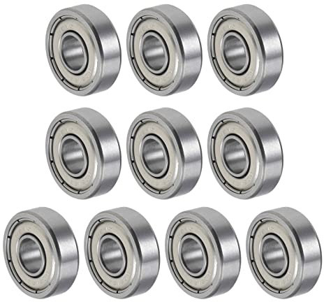 QUARKZMAN R1660ZZ 6x16x5mm Kugellager x 10Stk Chromstahl mit hoher Härte für DIY-Projekte Werkzeuge Doppelt abgeschirmt