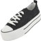 Palado Damen Sneaker Rubiza - Plateau Schuhe mit hohem Absatz - Bequeme Low Top Wedges Freizeitschuhe - modische atmungsaktive Sportschuhe für Frauen Black UK3,5 - EU36