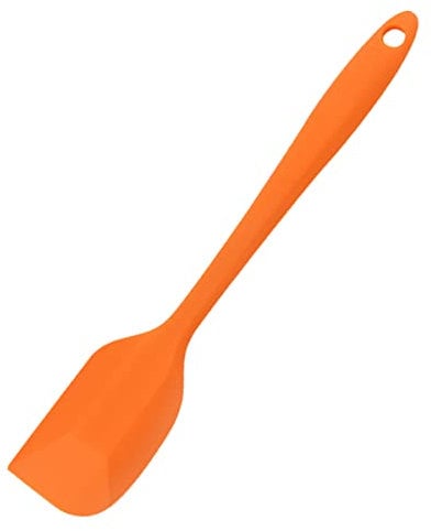 Large Silicone Spatula, GLADPRESIT 446°F Heat Resistant Spatula Seamless Non-Stick Kitchen Utensils Cake Baking Tools for Scraping and Mixing (Orange)